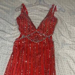 Prom dress beautiful mermaid style open back